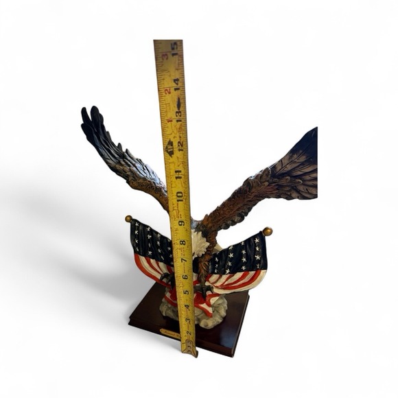 Soltano Collection Patriotic Bald Eagle  American Flag veteran Usa Collectible - Picture 7 of 7
